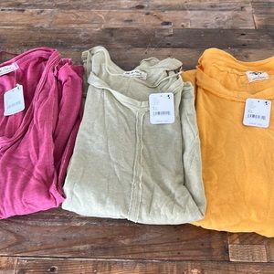 Free People SS T-shirt bundle NWT XL/L